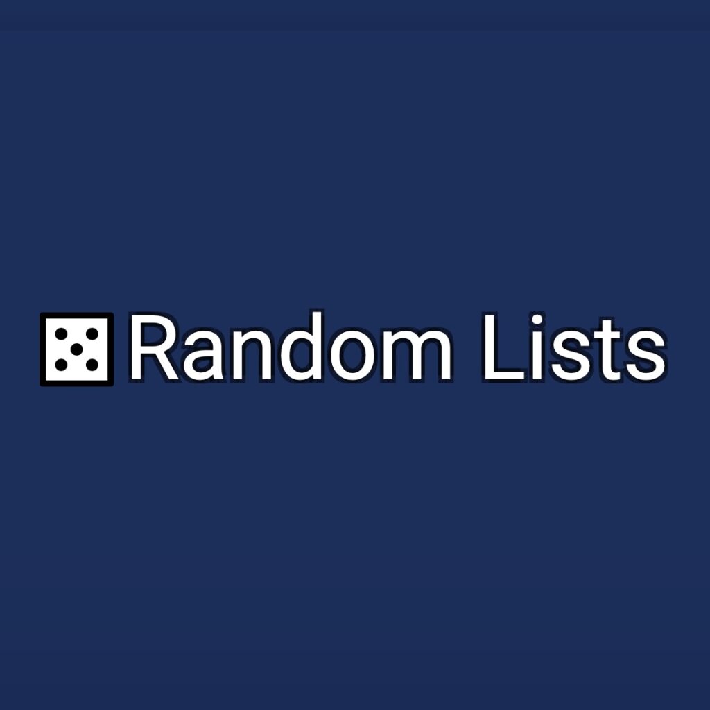 Random lists logo
